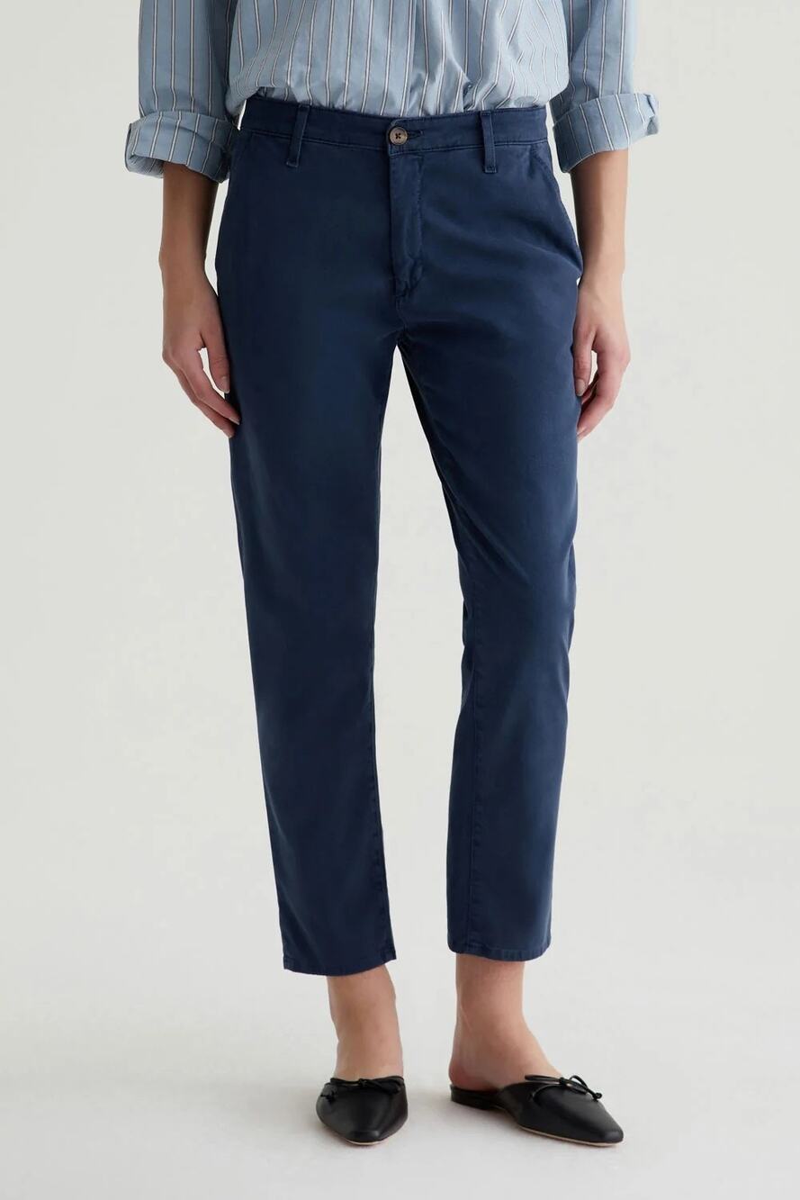 Adriano Goldschmied Womens Caden Tailored Trouser Pants Size 24 Blue Work Career